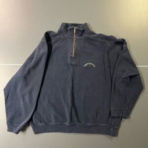 Tommy Bahama Dark Blue Zip-Up Sweater